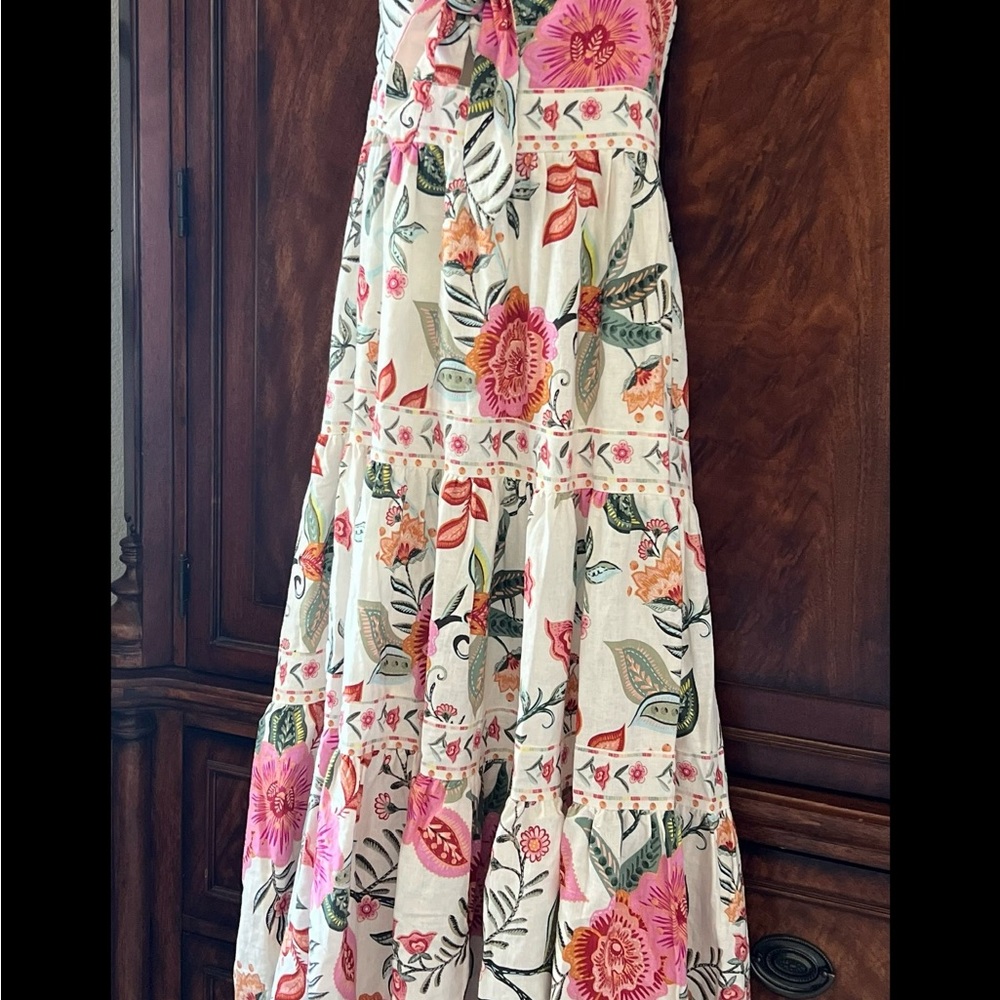 NWT House of Harlow 1960 Pink and Green Floral Dress - Picture 5 of 9